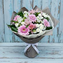 Букет цветов из:  Герберы, Альстромерии и Хризантемы в Сельхозтехнике