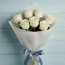 Букет 7 Белых роз Эдлесс Лав в Сельхозтехнике