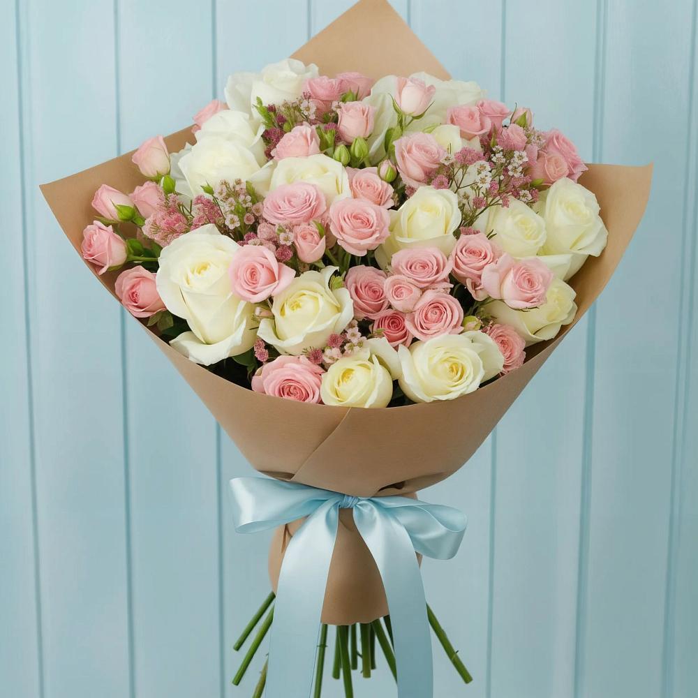 Букет цветов из: Розы в Сельхозтехнике