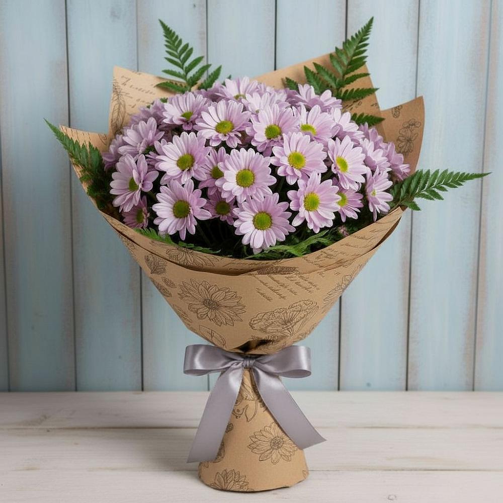 Букет цветов из: Хризантемы в Сельхозтехнике