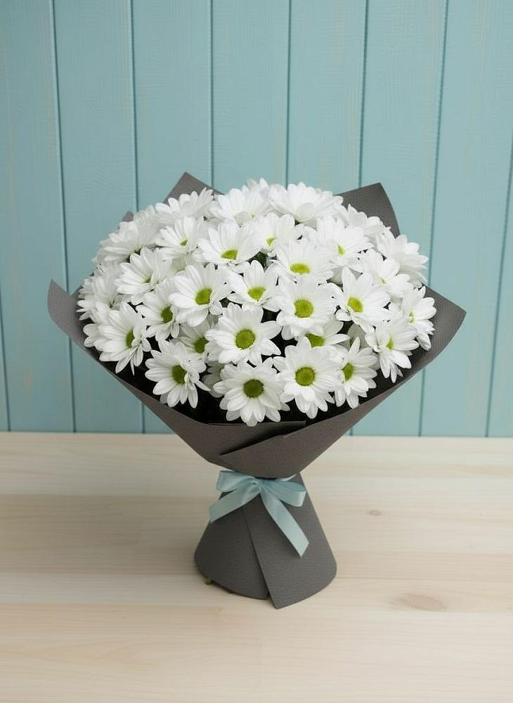 Букет цветов из: Хризантемы в Сельхозтехнике