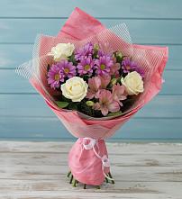 Букет цветов из:  Герберы в Сельхозтехнике