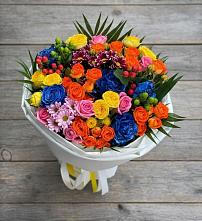 Букет цветов из:  Розы и Хризантемы в Сельхозтехнике