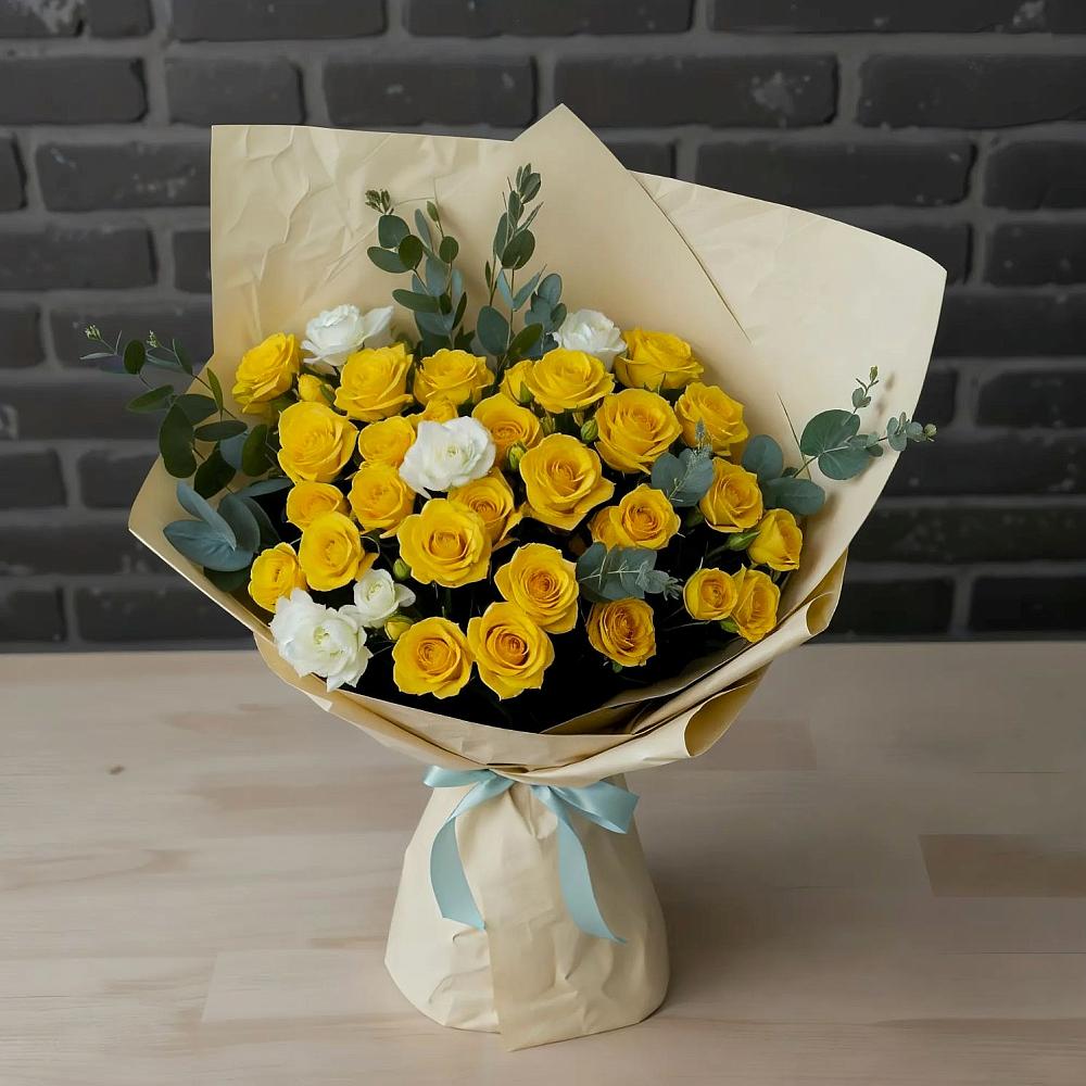 Букет цветов из: Розы в Сельхозтехнике