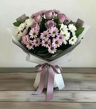 Букет цветов из:  Хризантемы и Розы в Сельхозтехнике