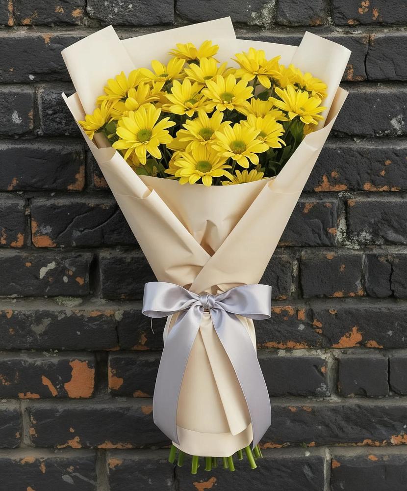 Букет цветов из: Хризантемы в Сельхозтехнике