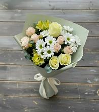 Букет цветов из:  Альстромерии, Розы и Хризантемы в Сельхозтехнике