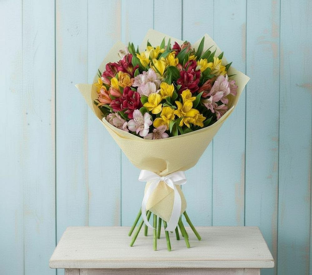 Букет цветов из: Альстромерии в Сельхозтехнике